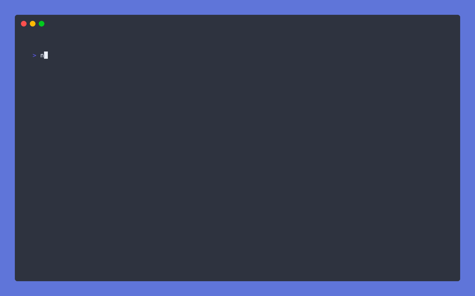 Cypress-cli-select help menu demo