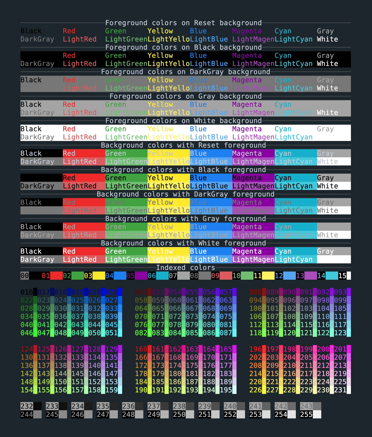 colors